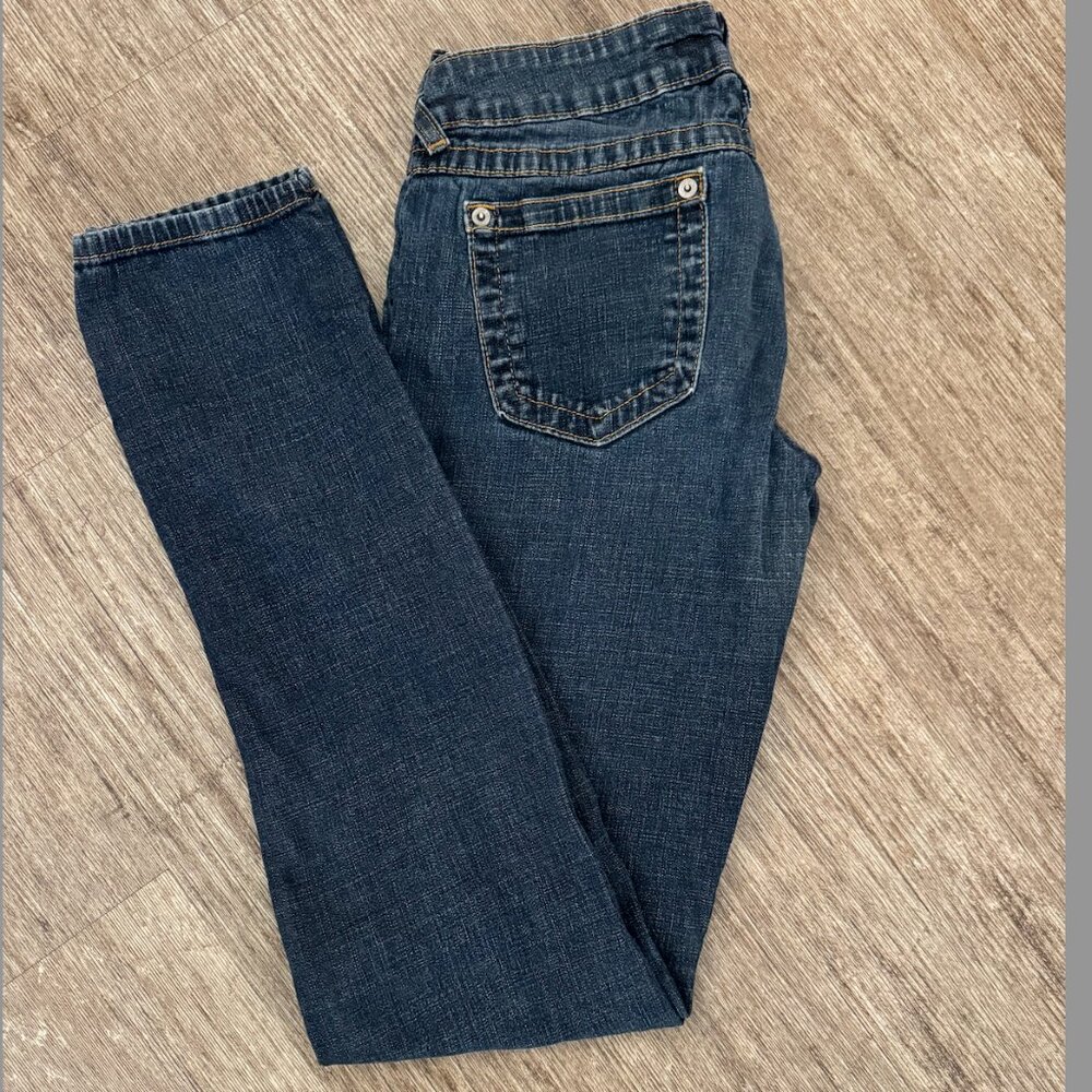 Just USA dark denim skinny Jean low rise pants size 7